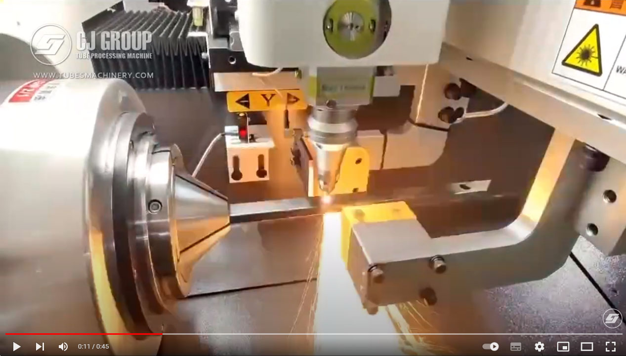 Video: CNC Fiber Laser Tube Cutting Machine, Laser Tube Cutter